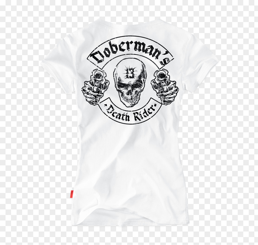Skull Rider T-shirt Logo Sleeve Outerwear PNG