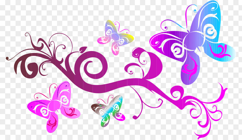 Sweet 15 Butterfly Desktop Wallpaper Clip Art PNG
