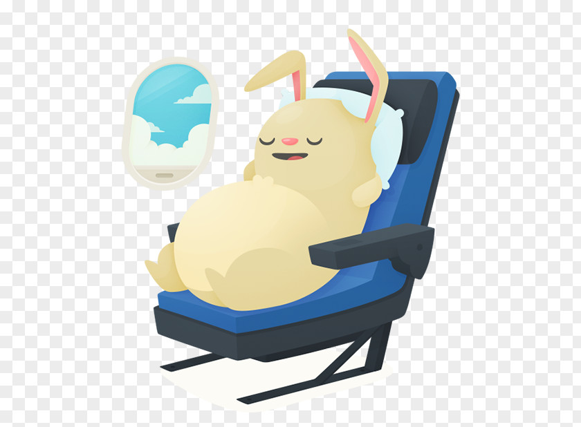 Airline Tickets Cartoon Chair PNG