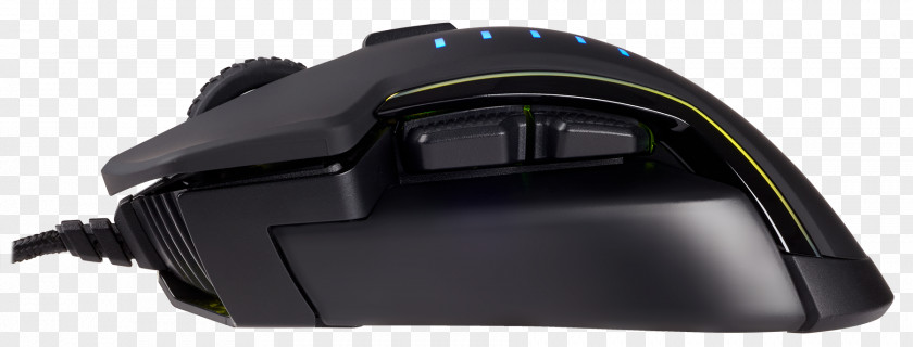 Computer Mouse Black Corsair GLAIVE RGB Components Gaming Glaive PNG