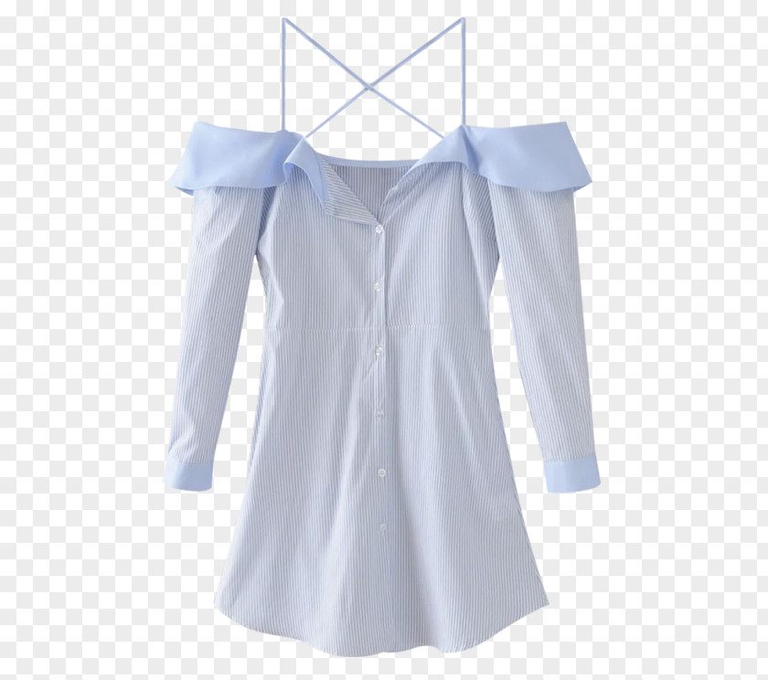 T-shirt Dress Sleeve Ruffle Shoulder PNG