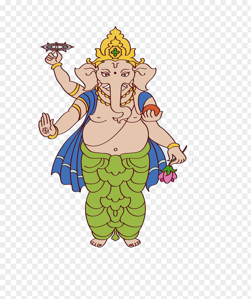 Vector Illustration Like God Ganesha PNG