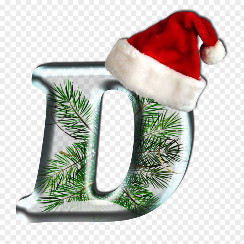 Christmas Letter Ornament D Party PNG