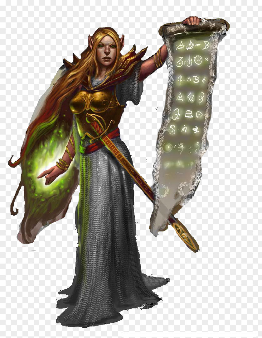 Elf Character Dungeons & Dragons Concept Art PNG