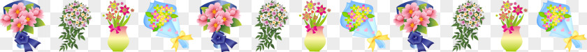 Flower Border Background Floral Line PNG