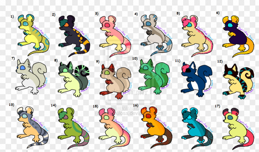 Line Animal Character Clip Art PNG