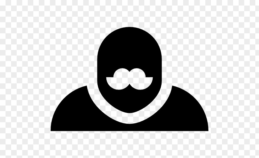 Strongman Headgear White Black M Clip Art PNG