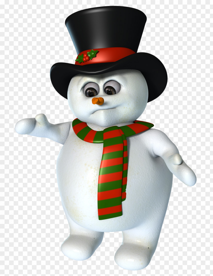 Countdown 5 Days Font Creative Plans Snowman Figurine Mascot PNG