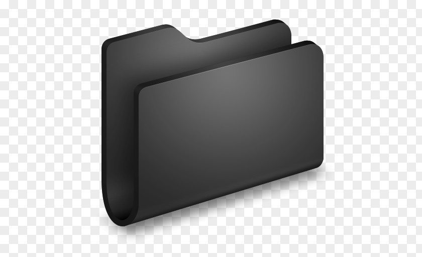 Generic Black Folder Rectangle PNG