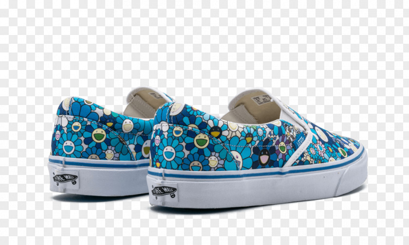 Murakami Flower Sneakers Vans Skate Shoe Slip-on PNG