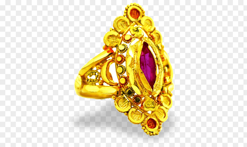 Ruby Ring Gold Jewellery Kumauni People PNG