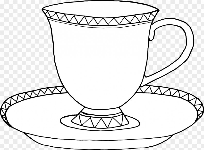Teacup Watercolor Saucer Coffee PNG
