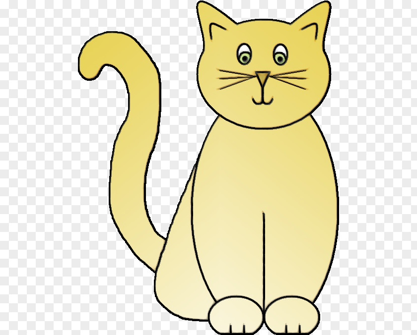 Whiskers Tail Cat Cartoon Small To Medium-sized Cats White Clip Art PNG