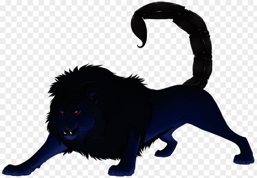 Angry Wolf Face Manticore Lion Silhouette PNG