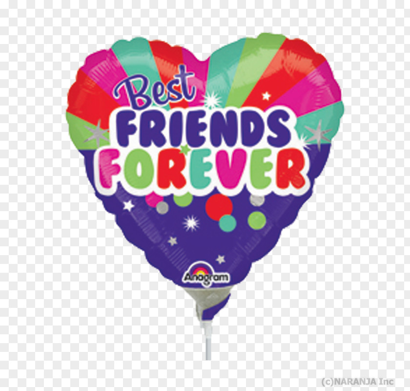 Best Friends Forever Balloon Font Heart PNG