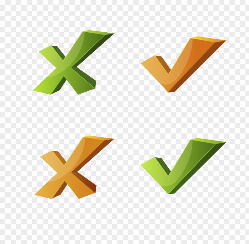 Green Fork On Brown Hook And Check Mark Royalty-free Icon PNG