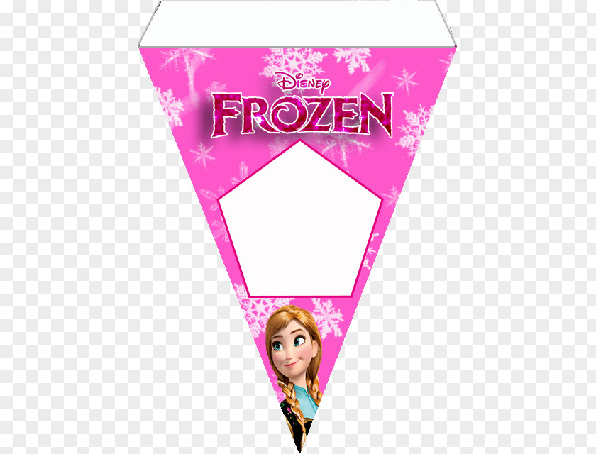 Bunting Material Elsa Frozen Olaf Anna Party PNG
