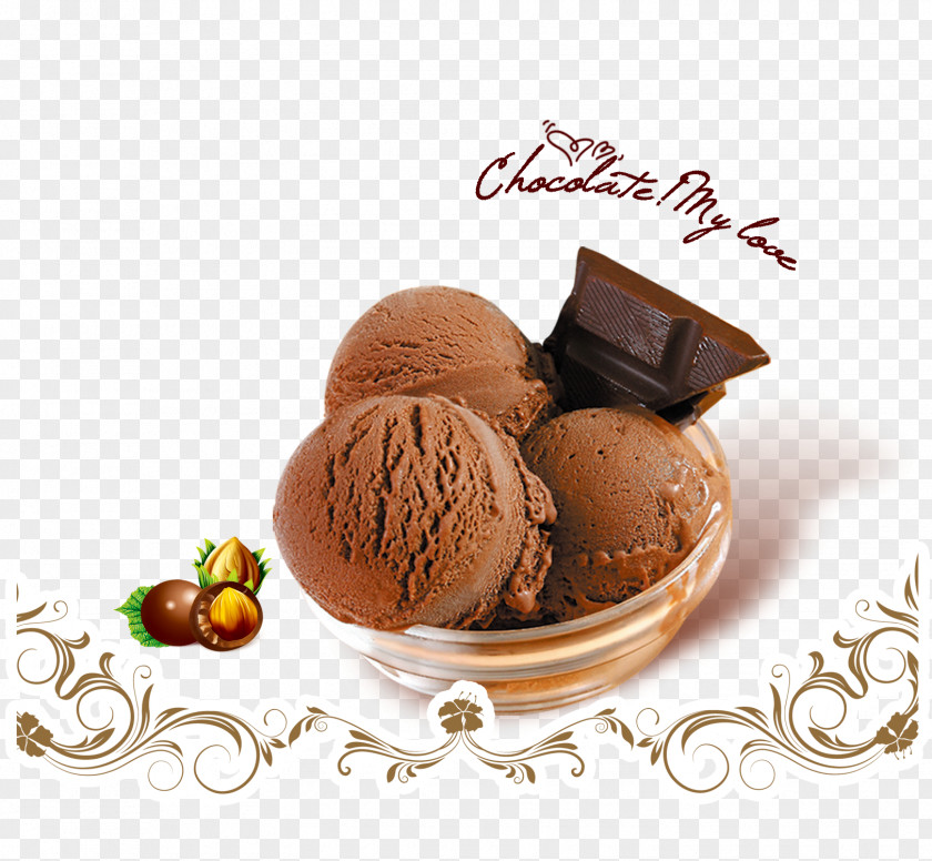 Chocolate Ice Cream Ball Pop Cake Balls PNG