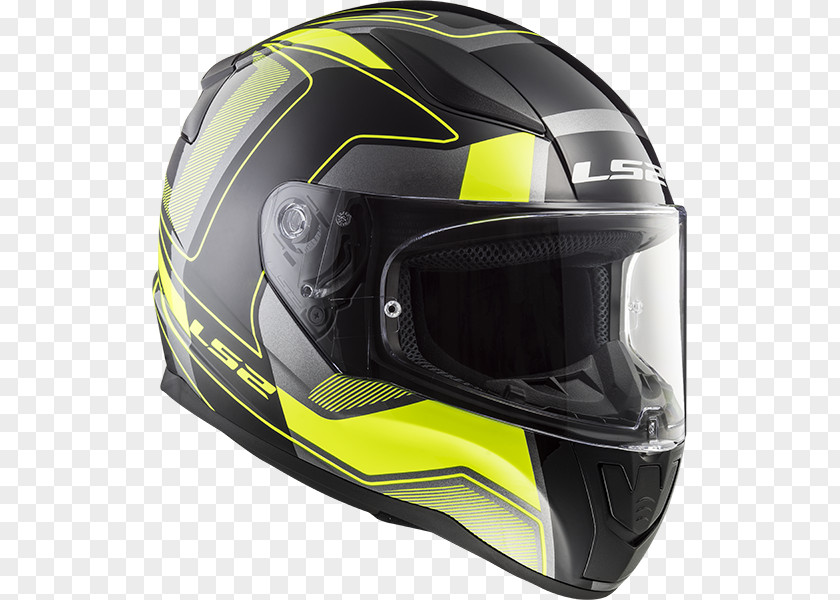 Moto Carrera Motorcycle Helmets Helmet LS2 FF353 Rapid Black H-V Yellow L PNG