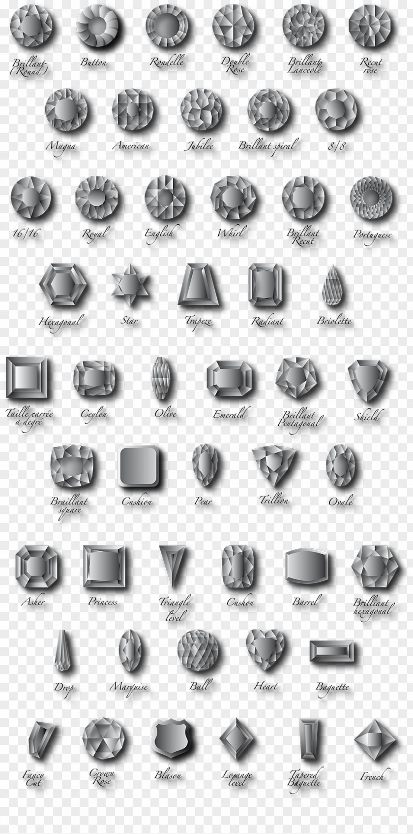Silver Material Font PNG