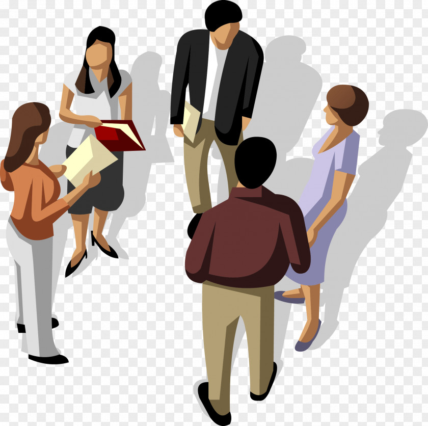 Vector Business People Talking Businessperson Illustration PNG