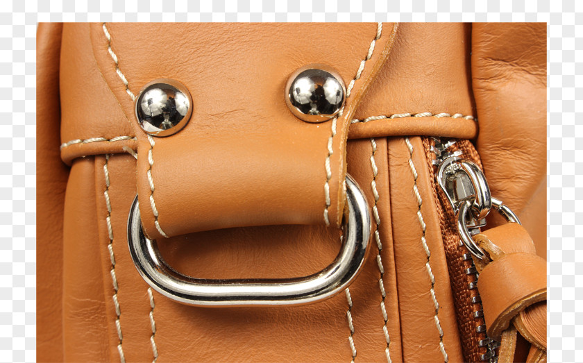 Zipper Handbag Shoulder Found Out Leather PNG