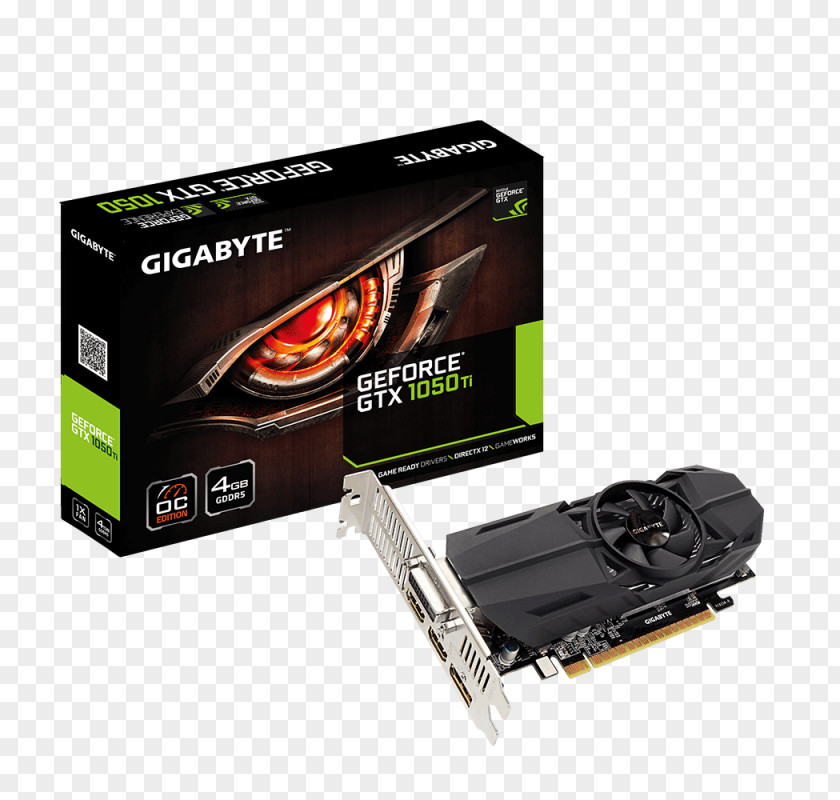 Graphics Cards & Video Adapters NVIDIA GeForce GTX 1050 Ti GDDR5 SDRAM 英伟达精视GTX PNG