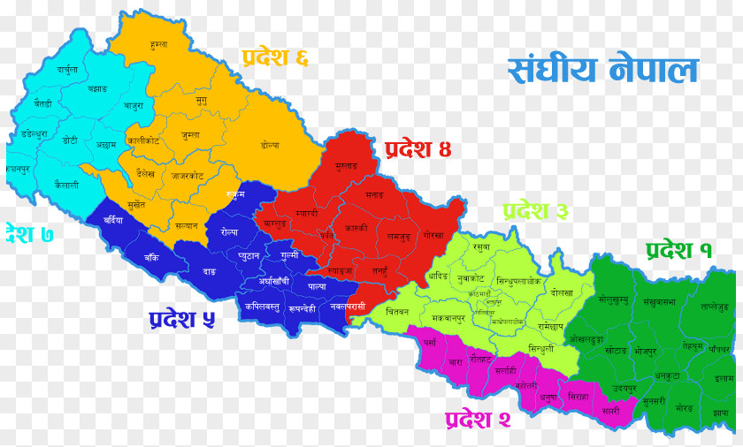 Map Provinces Of Nepal Province No. 7 Kathmandu PNG