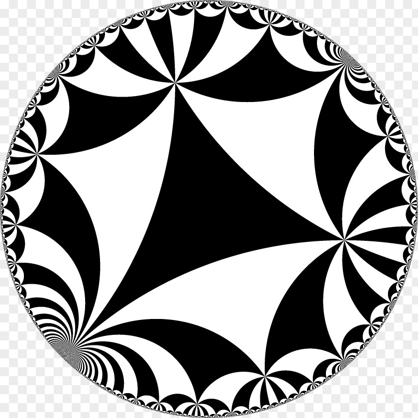 Plane Hyperbolic Geometry Tessellation Space Triangle PNG