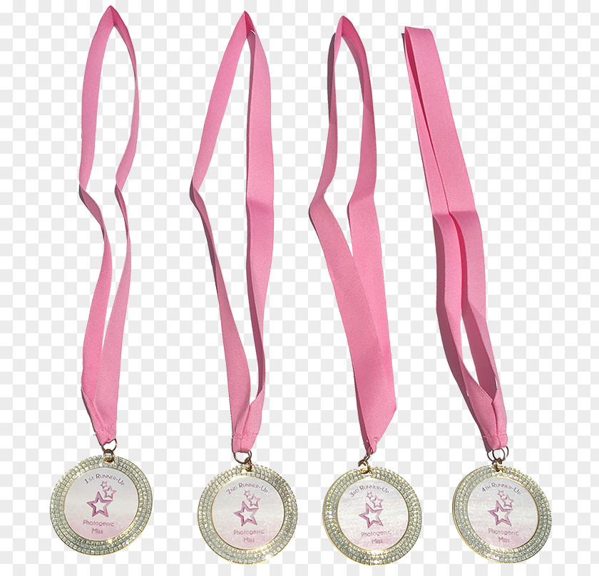 Runners Up Medal Pink M Body Jewellery PNG