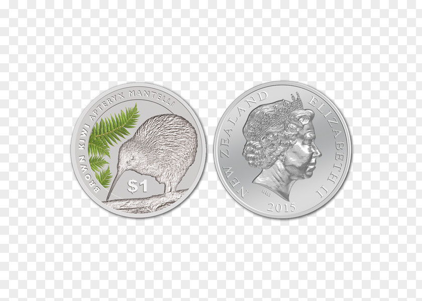 Silver Coin New Zealand Dollar Money PNG