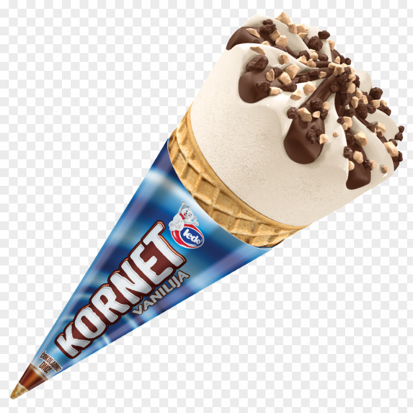 Ice Cream Cones Ledo Vanilla Flavor PNG