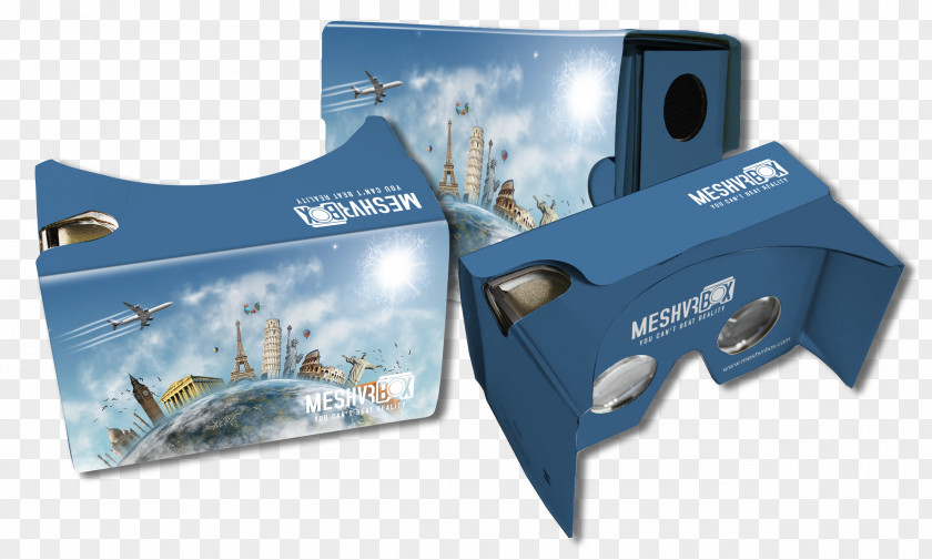 V2 Cardboard Virtual Reality Headset Product Design Plastic PNG