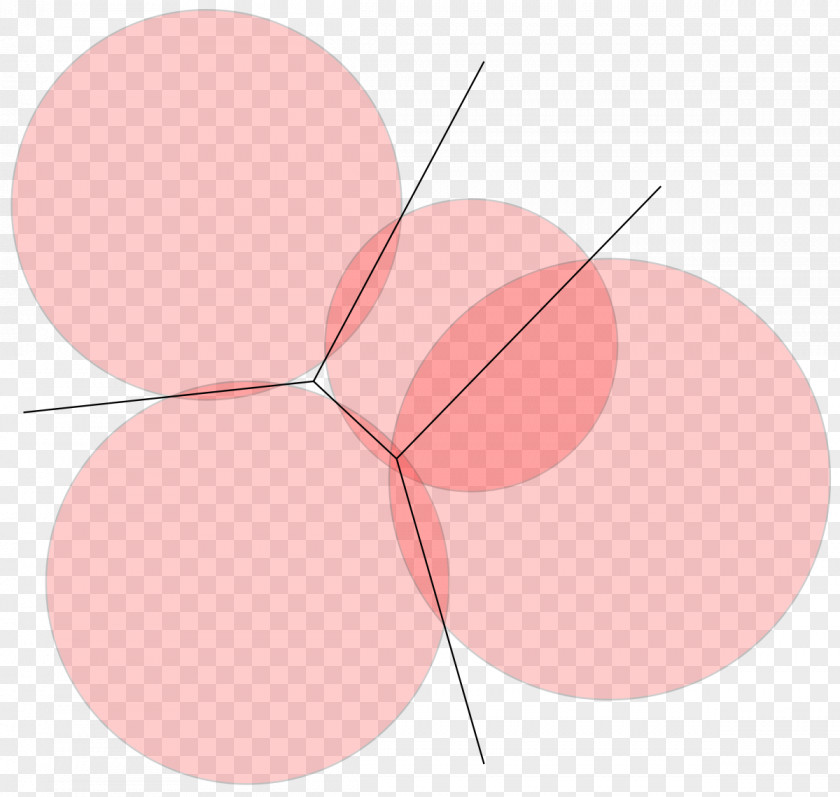 Euclidean Flower Circle Power Diagram Voronoi Line PNG