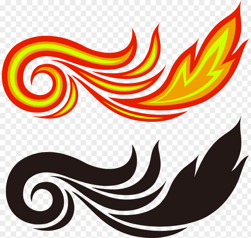 Fire Elemental Flame Illustration PNG