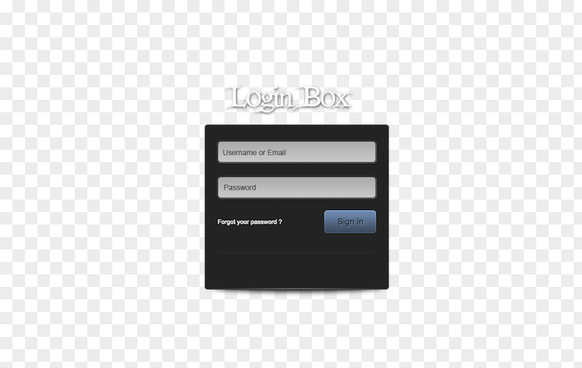 Login Interface Design PNG