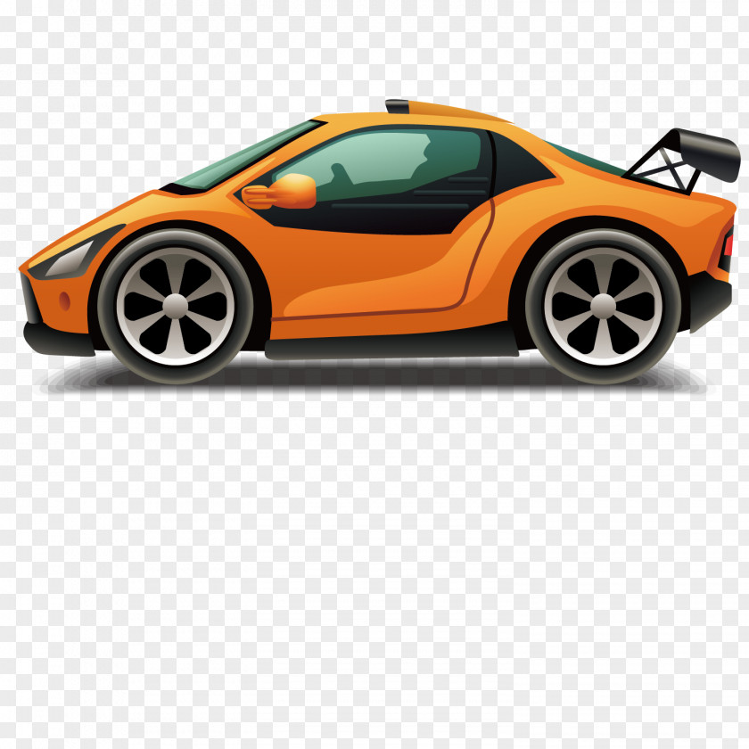 Vector Yellow Super Sports Car Illustration Kitty Pet Care Salon Baby Hair Fashion Show Makeover Superb Pedicure Nail PNG