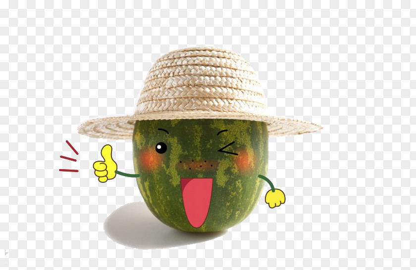 Cute Little Cartoon Watermelon Fruit Salad Carving PNG