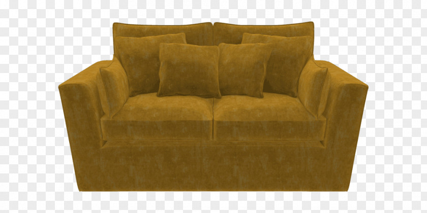 Golden Yellow Material Couch Product Design Chair PNG