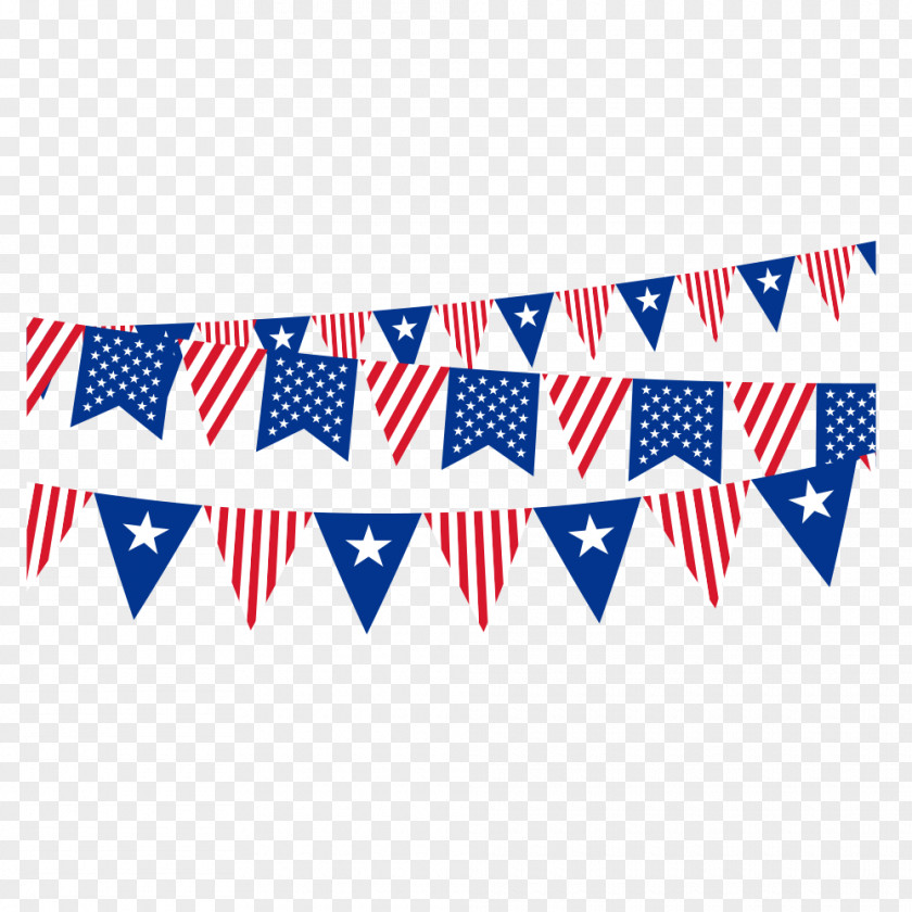 Hanging Flag United States Template PNG
