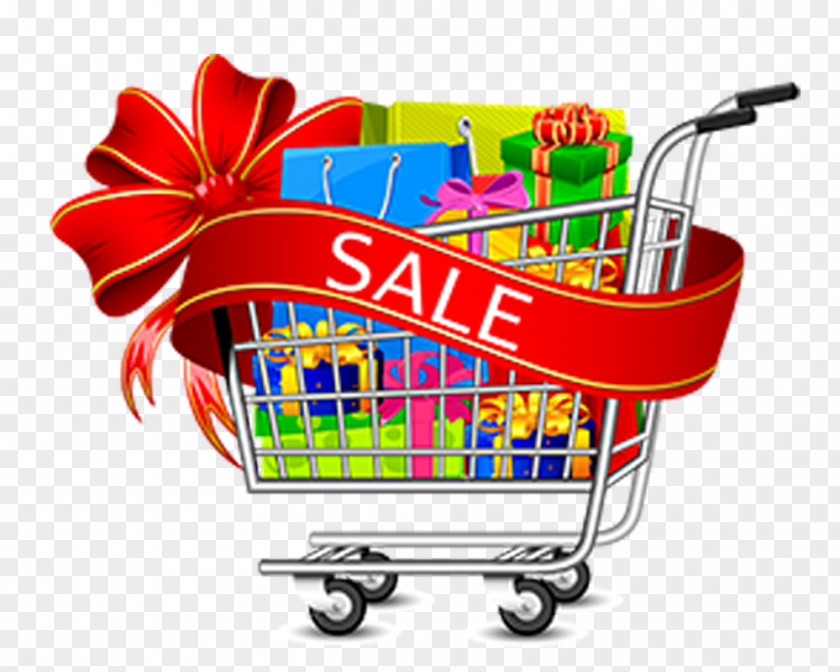 Shopping Cart Full Online Sales PNG