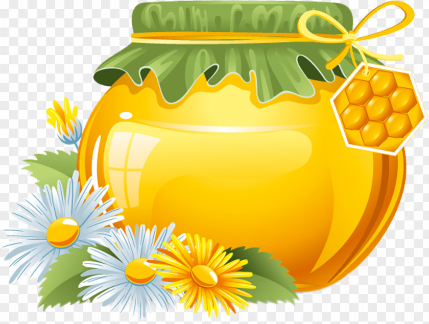 Honey Bee Jar PNG