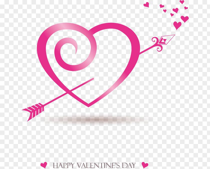 Pink Heart Valentines Day Clip Art PNG