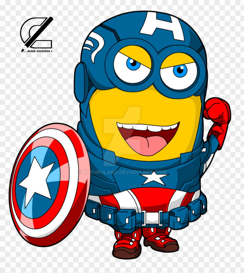 Captain America YouTube Minions Drawing Art PNG