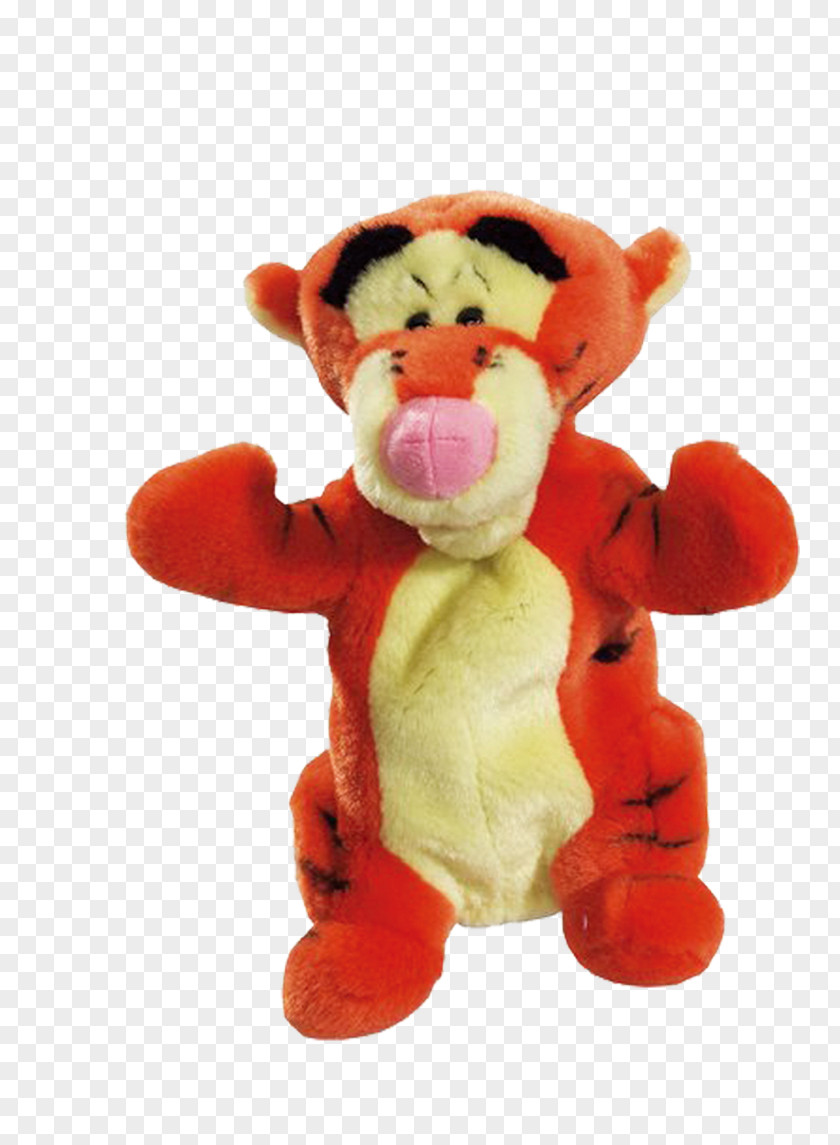 Orange Tiger Stuffed Toy Doll PNG