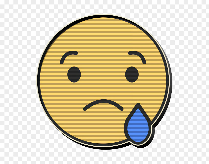 Cartoon Cheek Crying Icon Emoji Facebook PNG