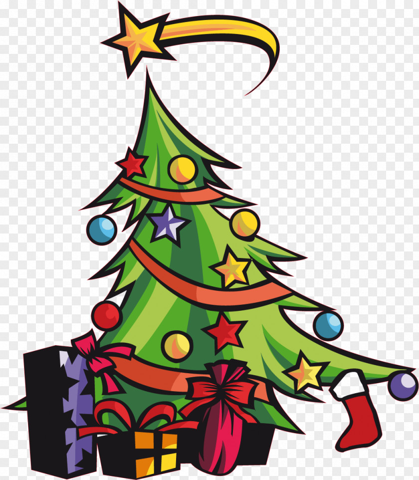 Christmas Tree Santa Claus Child PNG