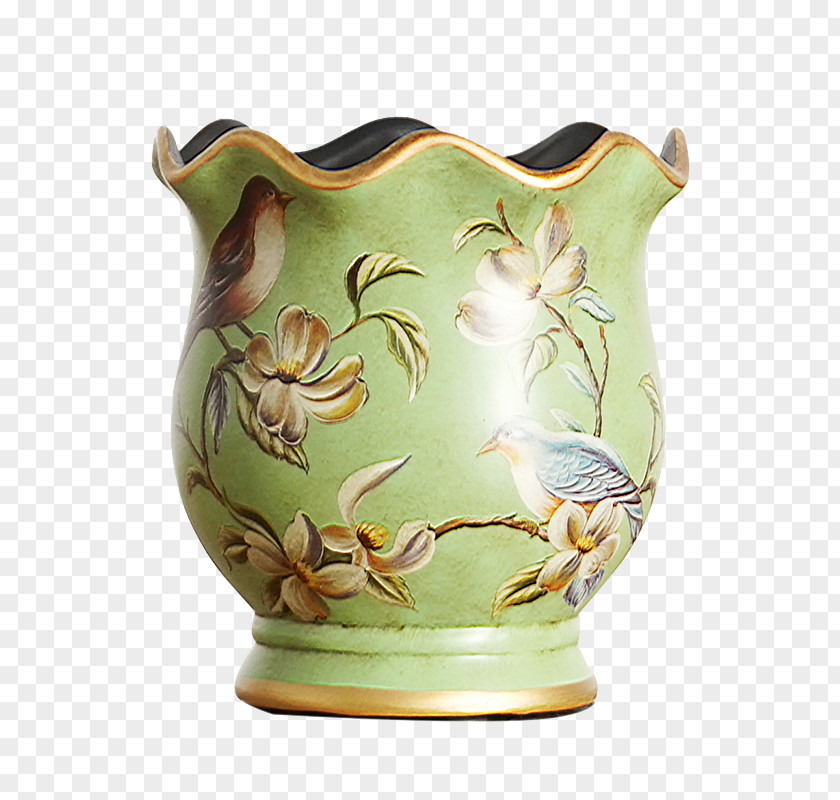 Green Palace Wind Vase Material Jug Pottery PNG