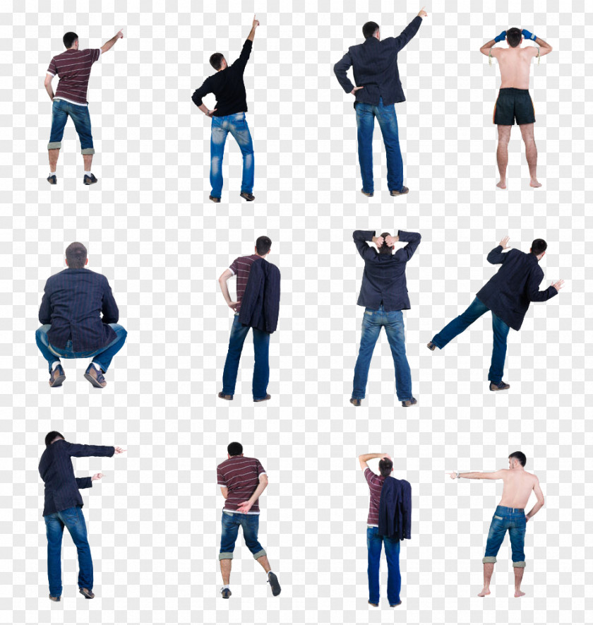 Man Back All Kinds Of Action Photography Royalty-free PNG