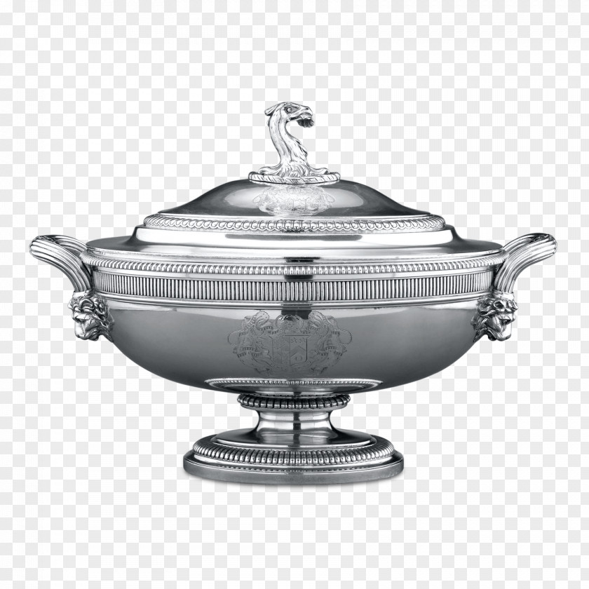 Soups Tureen Silver Soup Sheffield Plate Tableware PNG